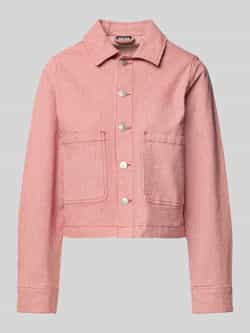 Pieces Regular fit jeansjack van katoenmix model 'BILLO'