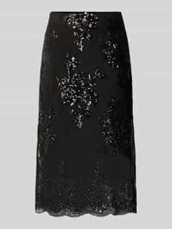 Soyaconcept Knielange rok met pailletten model 'AUBE'