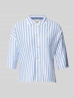 Oui Linnen overhemdblouse met platte kraag