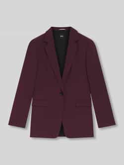 Boss Regular fit blazer met reverskraag
