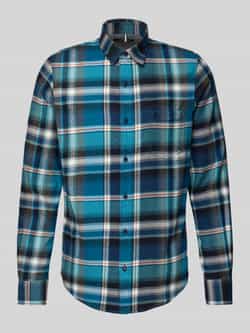 Lerros Regular fit vrijetijdsoverhemd met labelstitching
