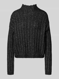 HUGO Relaxed fit gebreide pullover van katoenmix met wol model 'SAFINEYNY'