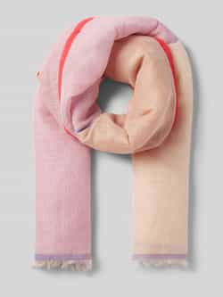 Fraas Linnen sjaal met franjes