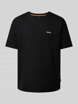 Boss Orange T-shirt met labelprint model 'Coral'