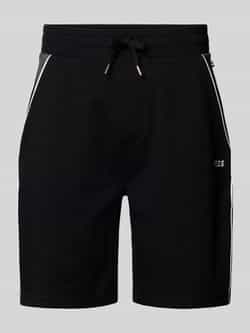 Boss Sweatshorts met labelstitching