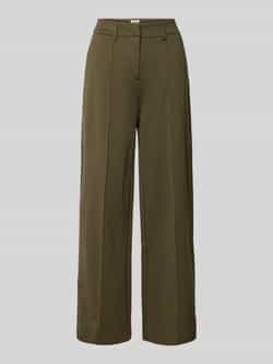 Ichi Stoffen broek met vaste persplooien model 'KATE'