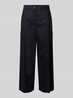 Marc Cain Wide leg stoffen broek met bandplooien