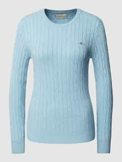 Gant Gebreide pullover met kabelpatroon