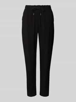 Zero Stoffen broek van viscose met elastische band