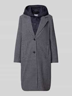 Jake*s Casual Regular fit lange jas met wol en reverskraag