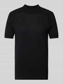 Calvin Klein Merino Wol Mock Turtleneck Sweater Black Dames