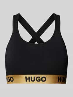 HUGO Bralette met elastische band met label model 'SPORTY'