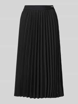 Tommy Hilfiger Plissérok FLUID PLEATED PULL ON MIDI SKIRT