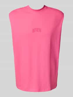 REVIEW Tanktop met labelprint