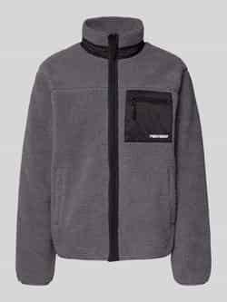 REVIEW Sweatjack met opstaande kraag