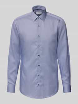Eterna Slim fit zakelijk overhemd met kentkraag