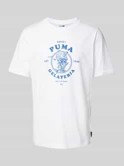 PUMA PERFORMANCE T-shirt met label- en motiefprint