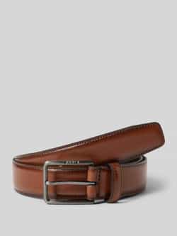 JOOP! Collection Leren riem met doorgestikte naden