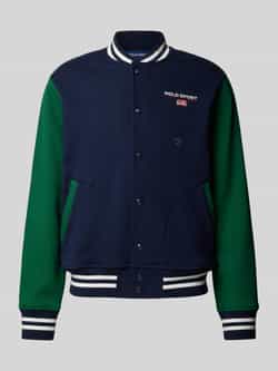 Polo Sport Collegejack met labelstitching