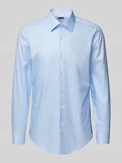 Boss Regular fit zakelijk overhemd van viscose met kentkraag