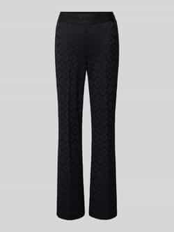 CAMBIO Flared stoffen broek met verkort model 'FAITH'