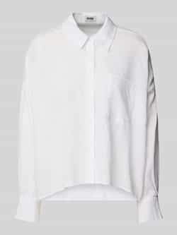 Drykorn Relaxed fit linnen blouse met borstzak model 'NAMIDA'
