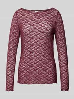 Ichi Shirt met lange mouwen in semi-transparant design model 'PERLA'