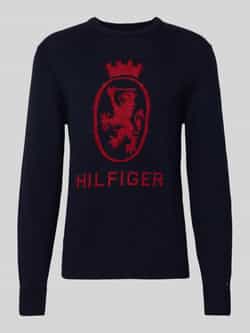 Tommy Hilfiger Regular fit gebreide pullover van zuiver katoen