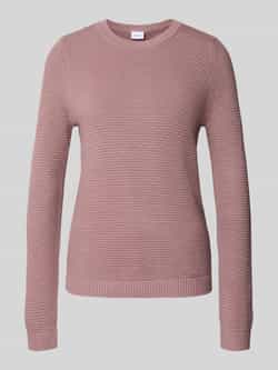 Vila Trui met ronde hals VIDALO O-NECK L S KNIT TOP- NOOS