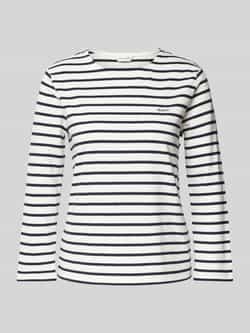 Gant Shirt met lange mouwen en labelstitching
