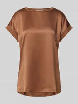 Christian Berg Woman T-shirt met geribde ronde hals