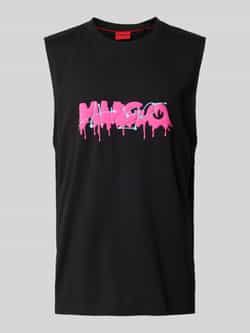 HUGO Tanktop met labelprint model 'Dopical'