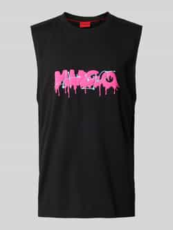 HUGO Tanktop met labelprint model 'Dopical'