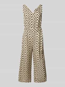 Tom Tailor Regular fit jumpsuit met strikceintuur