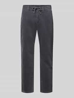 MCNEAL Tapered fit corduroy broek met structuurmotief