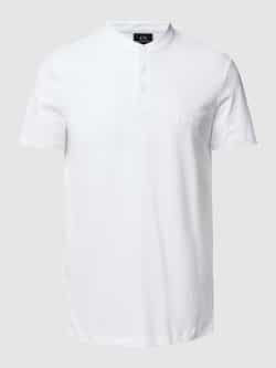 Armani Exchange T-shirt met opstaande kraag