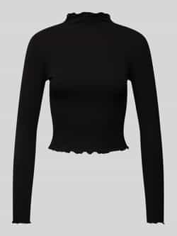 EDITED Shirt met lange mouwen en opstaande kraag model 'Daniela'
