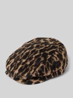 Barts Platte pet van wol met labelpatch model 'Systa'