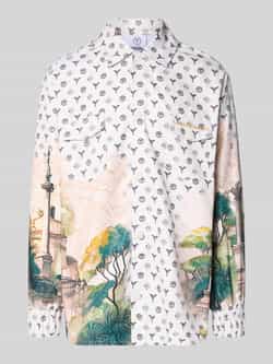 Carlo colucci Oversized vrijetijdsoverhemd met borstzakken
