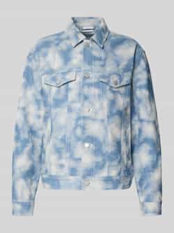 Les Deux Jeansjack met borstzakken model 'Rally Cloud'