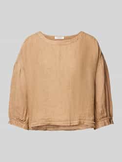 Christian Berg Woman Relaxed fit linnen blouse met 3 4-mouwen