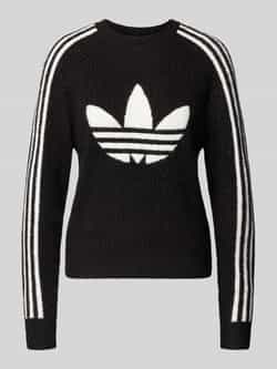 Adidas Originals Gebreide pullover met labeldetail