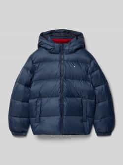 Tommy Hilfiger Kids Regular fit donsjack met doorgestikte naden