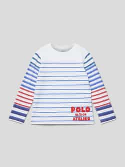 Polo Ralph Lauren Teens Shirt met lange mouwen en labelprint