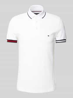 Tommy Hilfiger Slim fit poloshirt van een mix van katoen en elastaan