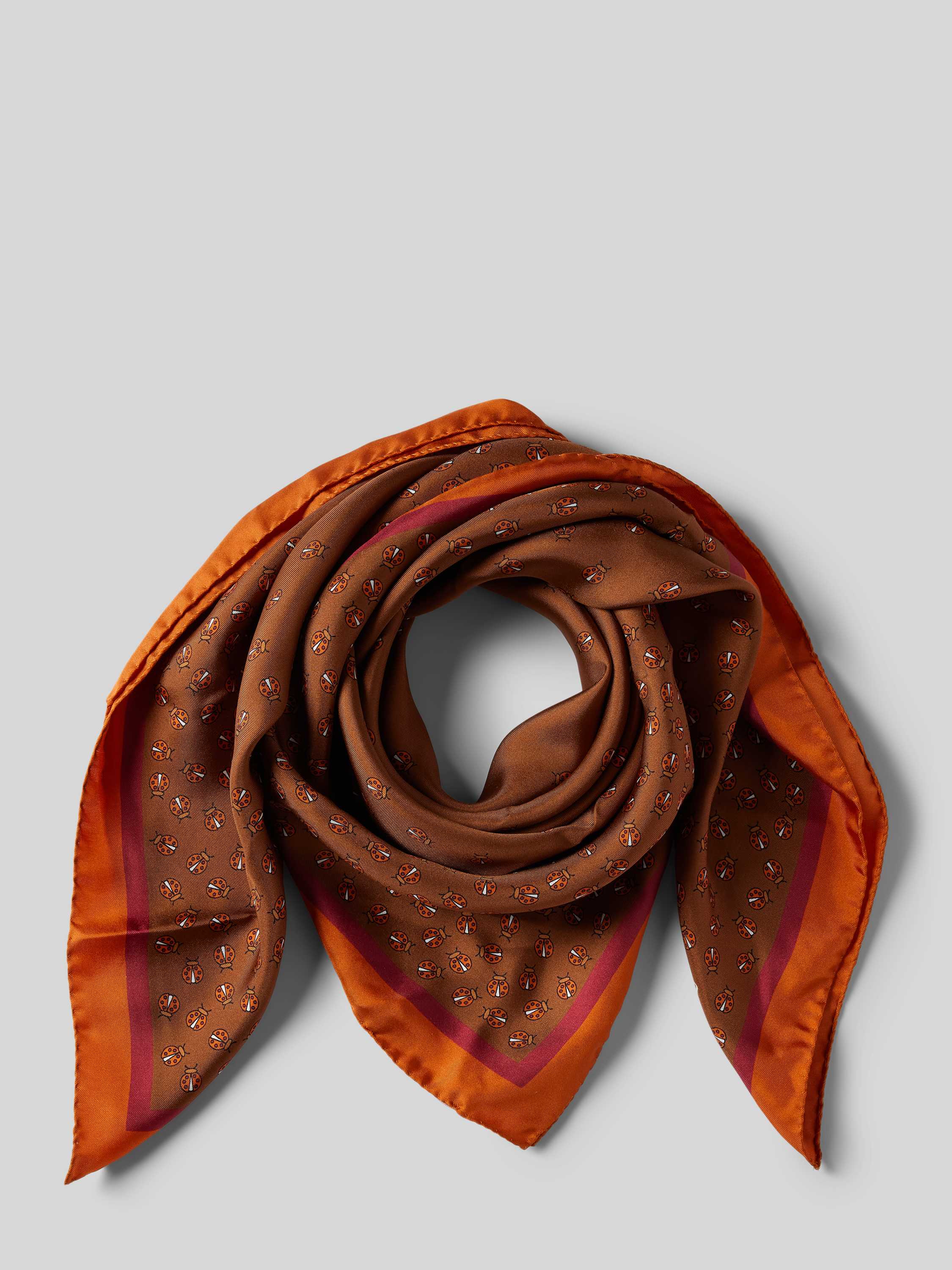 Max Mara Studio Zijden sjaal met labelprint model 'SOCRATE'