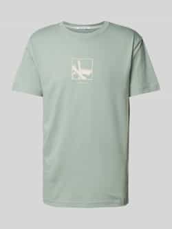Calvin Klein Jeans T-shirt met labelprint model 'GRID BOX'