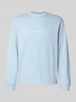 Jack & jones Sweatshirt met ronde hals en labelstitching