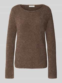 Marc O'Polo Regular fit gebreide pullover van scheerwolmix met alpaca