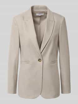 Comma Regular fit blazer met reverskraag en knoopsluiting
